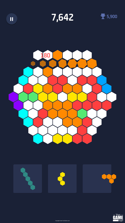超级六边形消消乐游戏界面