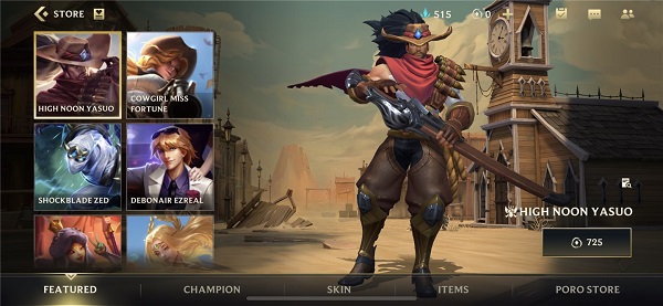 lol手游2.3版本英雄选择界面