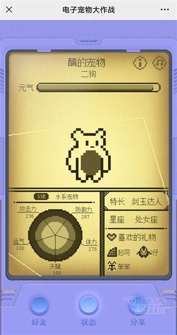 电子宠物大作战宠物基础信息