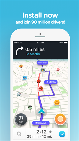 Waze中文版导航地图 第3张图片