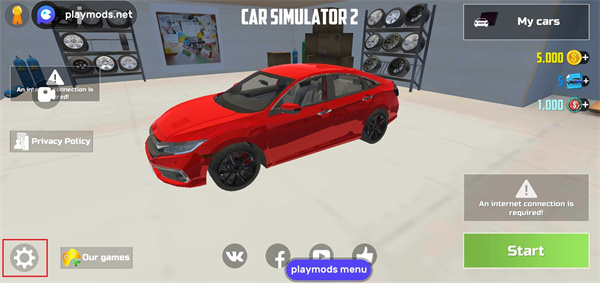 汽车模拟器2MOD作弊菜单